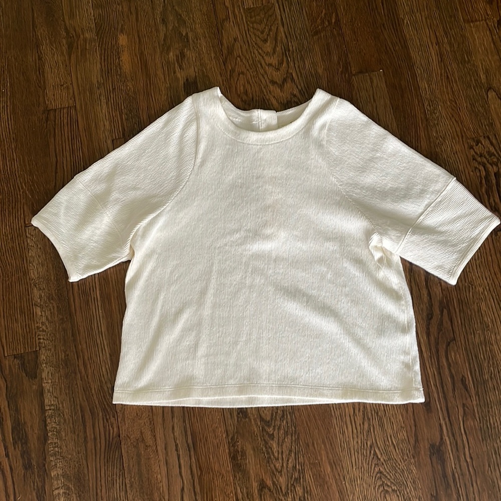 Madewell cream color size small boxy top